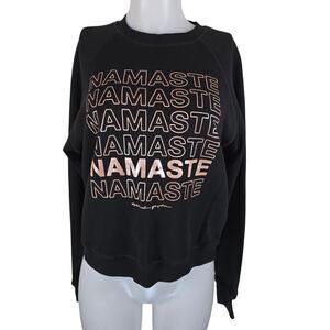 Spiritual Gangster Black Namaste Sweatshirt Winter Comfort Women's Medium